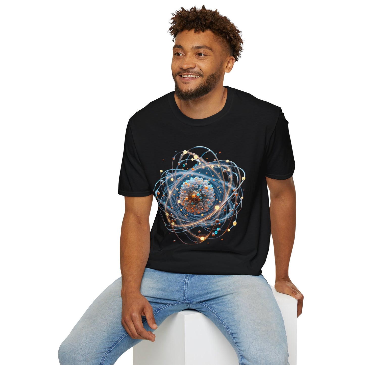 Cosmic Spiral Unisex Softstyle T-Shirt, Galaxy Tee, Space Lover Shirt, Science Gift, Astronomy Apparel, Birthday Gift, Unisex Graphic Tee