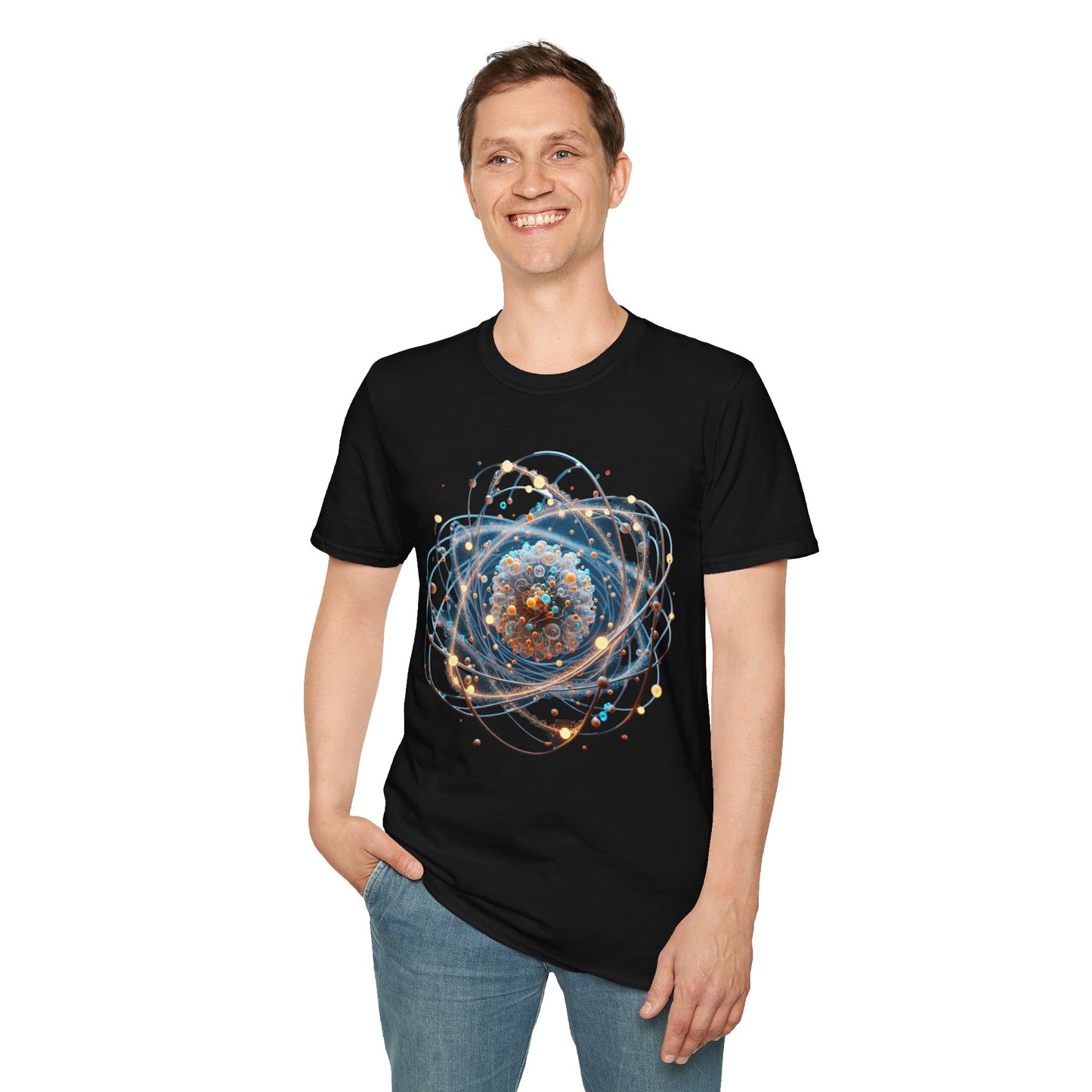Cosmic Spiral Unisex Softstyle T-Shirt, Galaxy Tee, Space Lover Shirt, Science Gift, Astronomy Apparel, Birthday Gift, Unisex Graphic Tee
