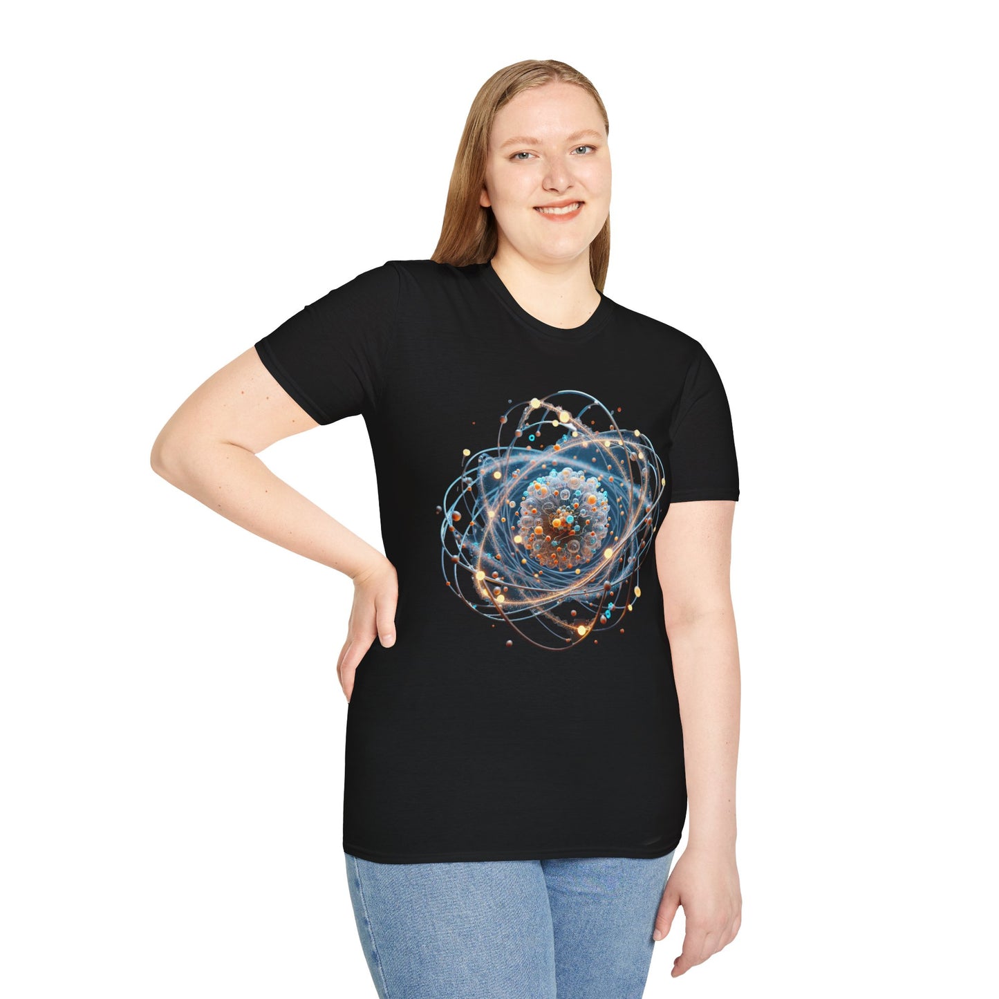 Cosmic Spiral Unisex Softstyle T-Shirt, Galaxy Tee, Space Lover Shirt, Science Gift, Astronomy Apparel, Birthday Gift, Unisex Graphic Tee