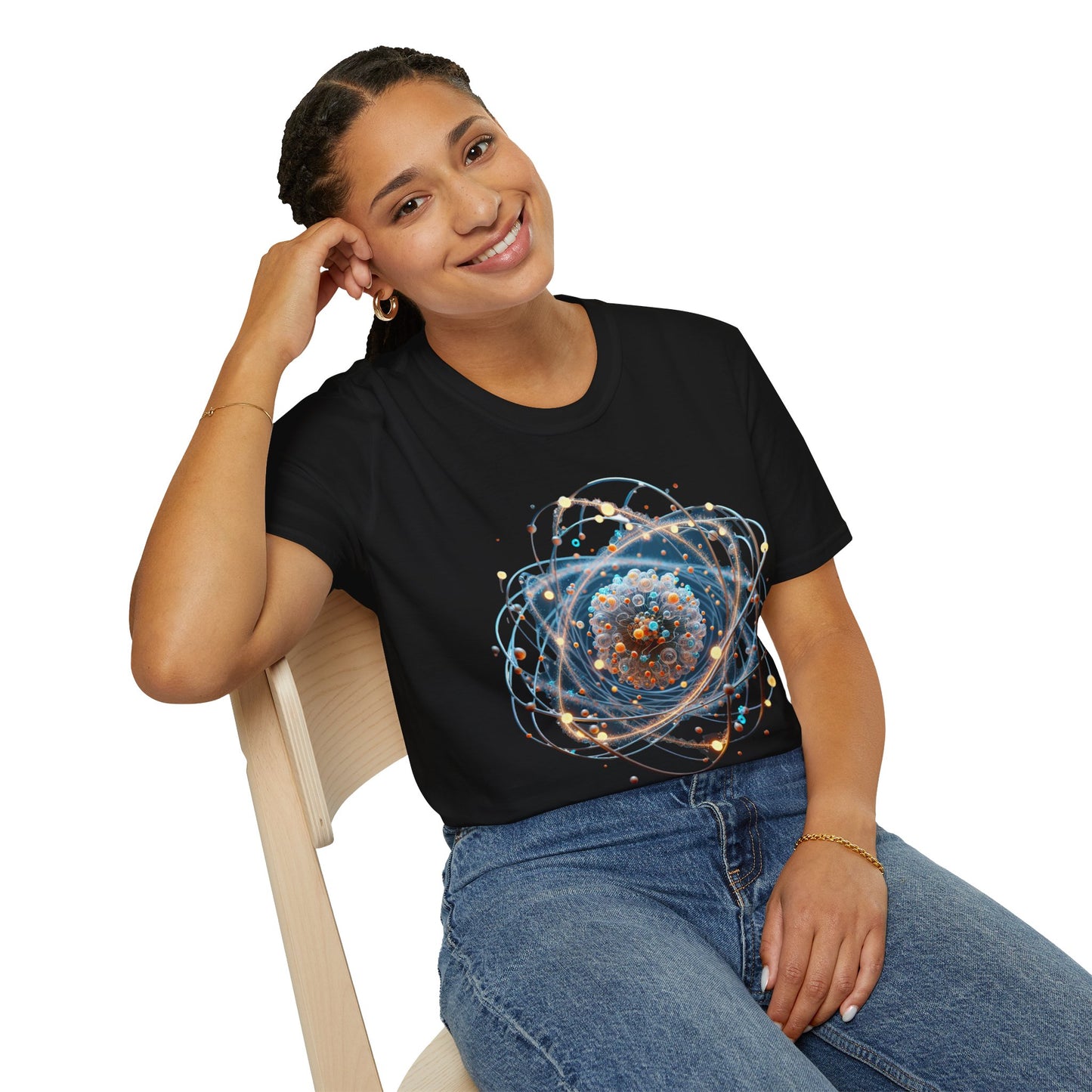Cosmic Spiral Unisex Softstyle T-Shirt, Galaxy Tee, Space Lover Shirt, Science Gift, Astronomy Apparel, Birthday Gift, Unisex Graphic Tee