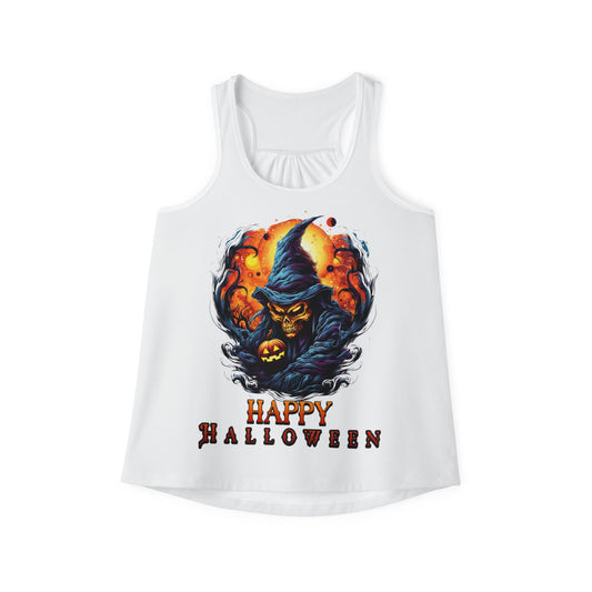 Halloween Witch Women's Tank Top, Holiday Apparel, Spooky Season Fashion, Halloween Costume, Festive Party Wear, Trick or Treat Shirt